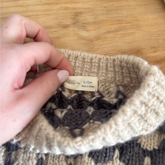 Rylee + Cru Cream and Gray Knitted bloomer - Picture 2 of 2